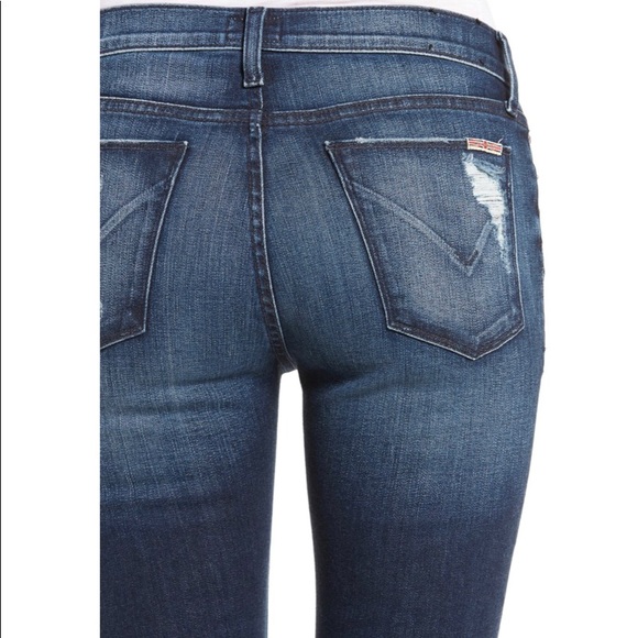 Hudson Ciara Distressed Exposed Button Skinny Jean Size 32 - Picture 7 of 11